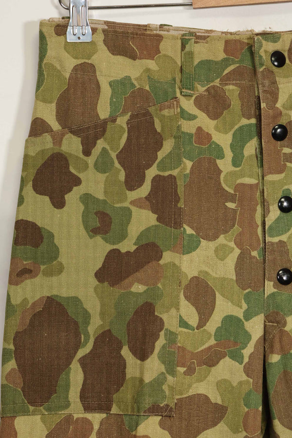 1940年代　アメリカ海兵隊　P-42　フロッグスキン迷彩パンツ ローカル改造あり　状態良い　中古品