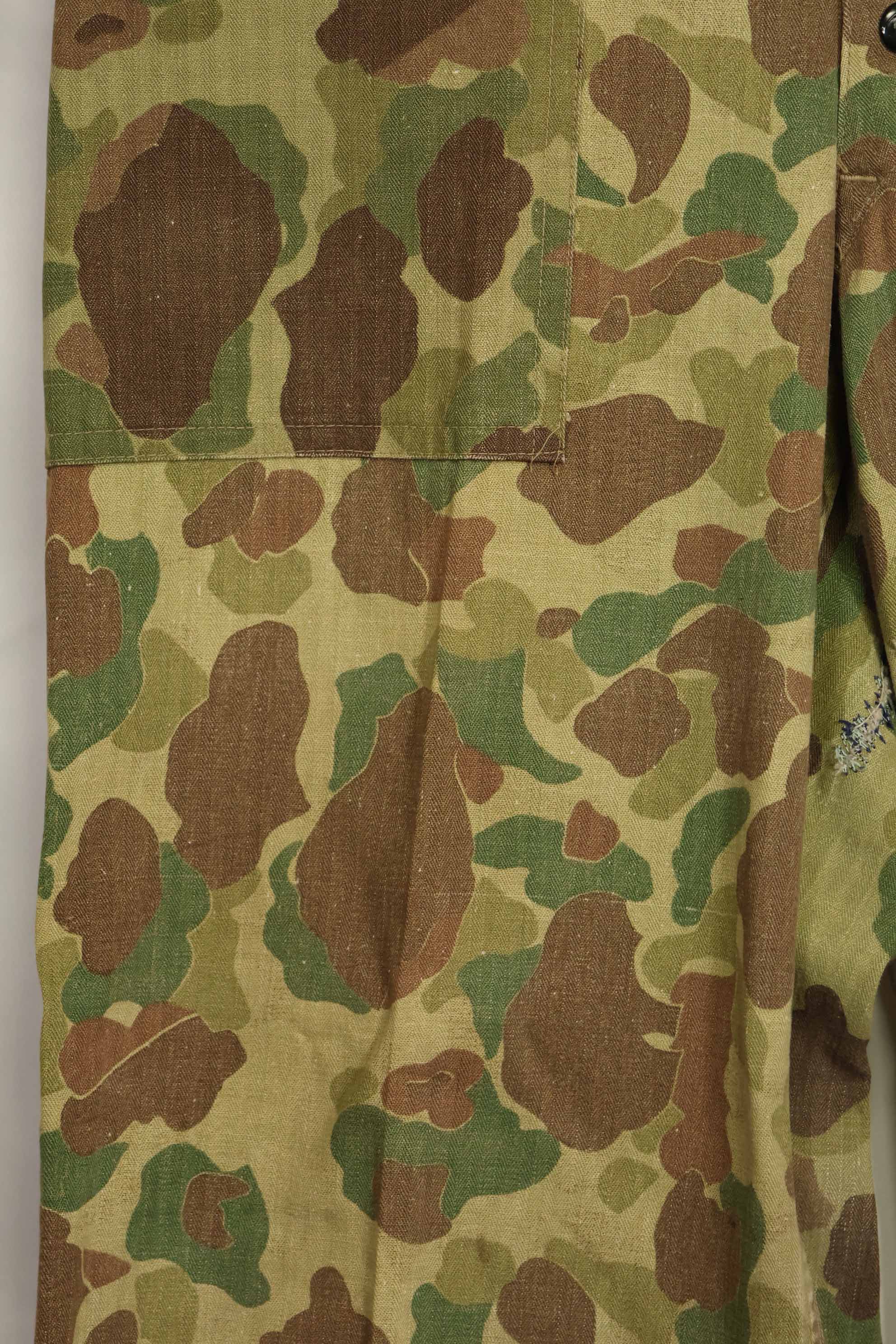 1940年代　アメリカ海兵隊　P-42　フロッグスキン迷彩パンツ ローカル改造あり　状態良い　中古品