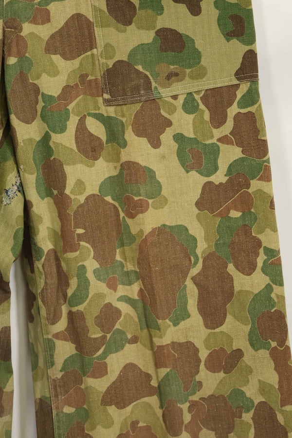 1940年代　アメリカ海兵隊　P-42　フロッグスキン迷彩パンツ ローカル改造あり　状態良い　中古品