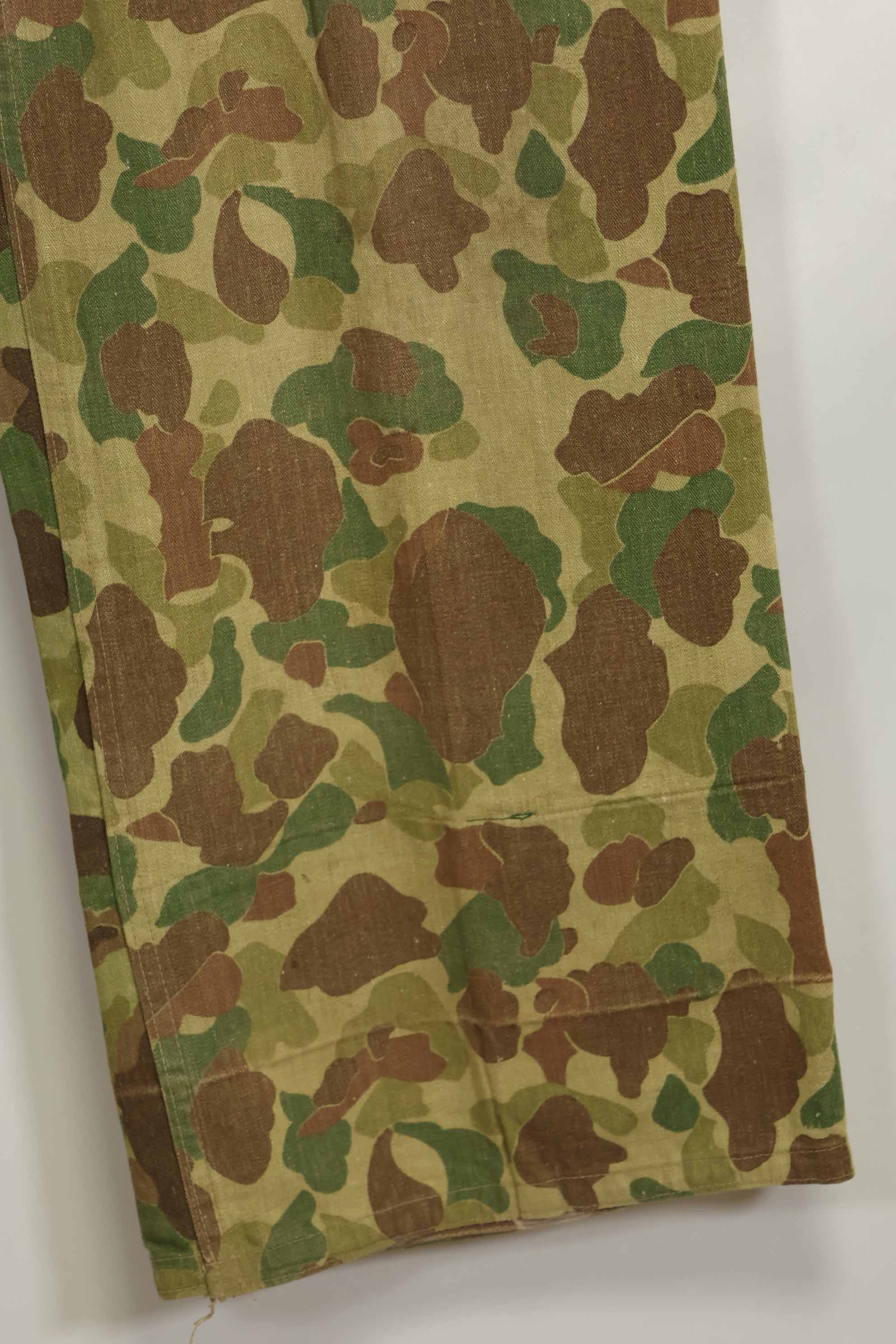 1940年代　アメリカ海兵隊　P-42　フロッグスキン迷彩パンツ ローカル改造あり　状態良い　中古品