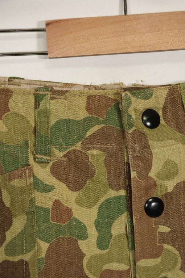 1940年代　アメリカ海兵隊　P-42　フロッグスキン迷彩パンツ ローカル改造あり　状態良い　中古品