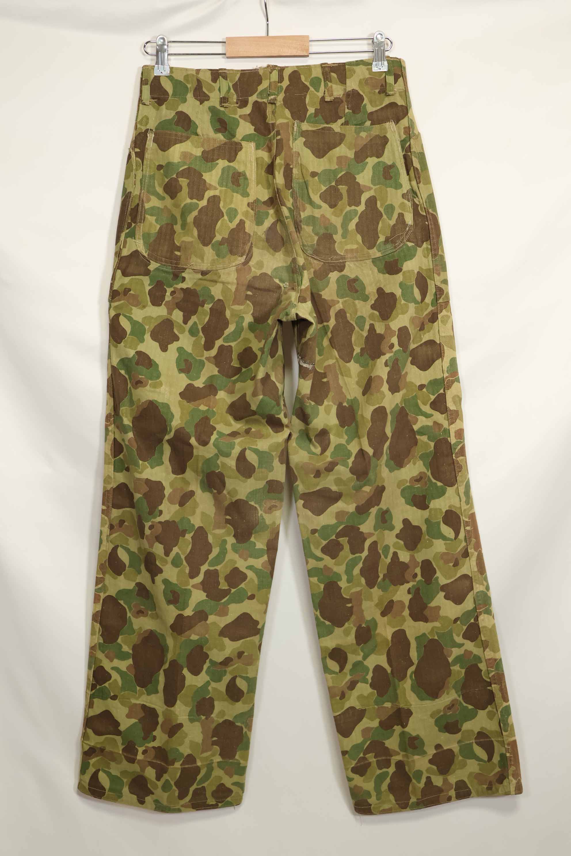 1940年代　アメリカ海兵隊　P-42　フロッグスキン迷彩パンツ ローカル改造あり　状態良い　中古品