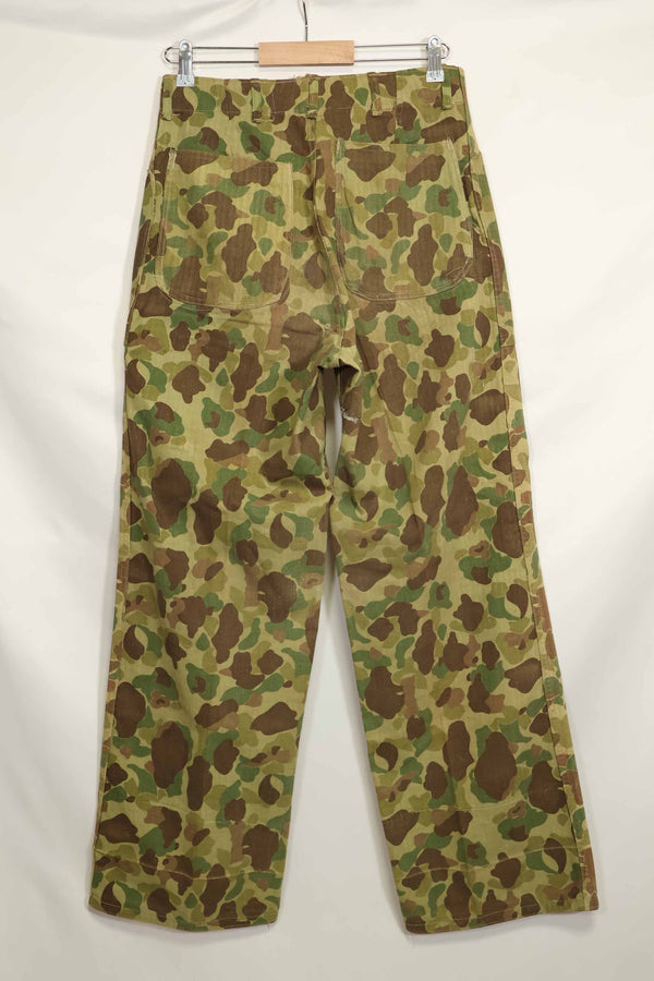 1940年代　アメリカ海兵隊　P-42　フロッグスキン迷彩パンツ ローカル改造あり　状態良い　中古品