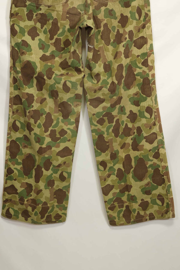 1940年代　アメリカ海兵隊　P-42　フロッグスキン迷彩パンツ ローカル改造あり　状態良い　中古品