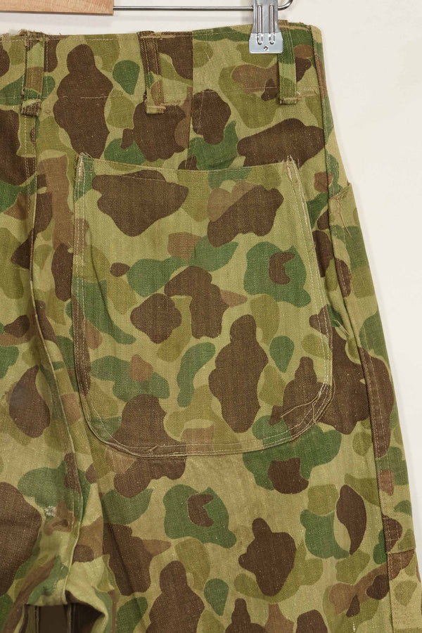1940年代　アメリカ海兵隊　P-42　フロッグスキン迷彩パンツ ローカル改造あり　状態良い　中古品