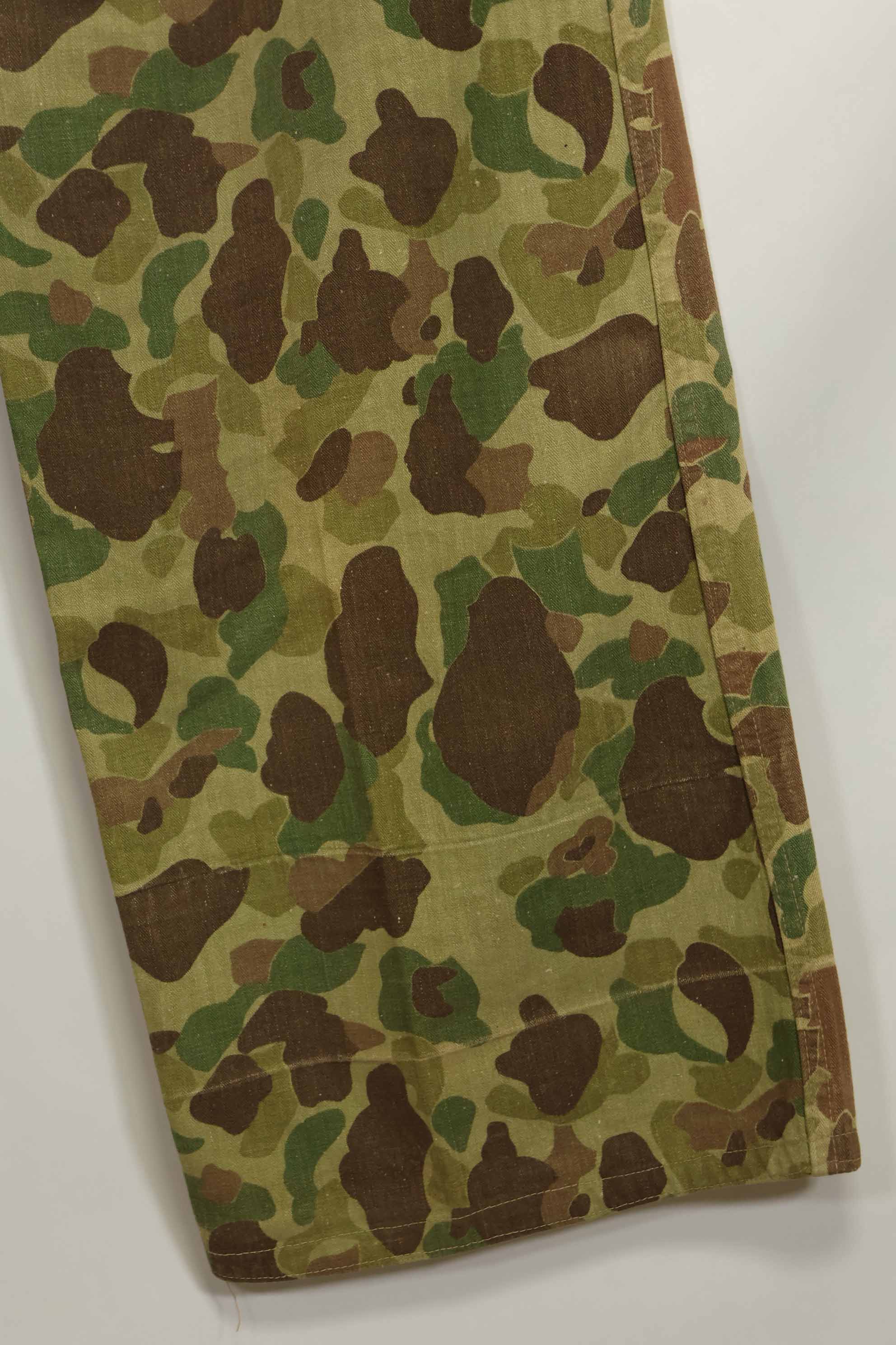 1940年代　アメリカ海兵隊　P-42　フロッグスキン迷彩パンツ ローカル改造あり　状態良い　中古品