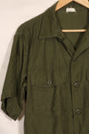 1967年契約　17 1/2 × 36 USMC　アメリカ海兵隊　半袖　OG-107 ユーティリティシャツ　中古品　大きめサイズ