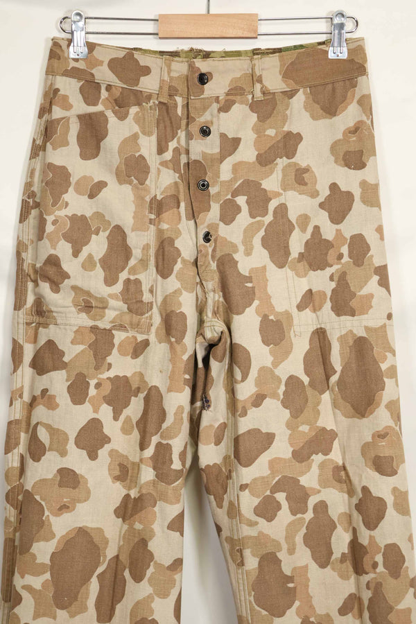 1940年代　アメリカ海兵隊　P-42　フロッグスキン迷彩パンツ ローカル改造あり　状態良い　中古品