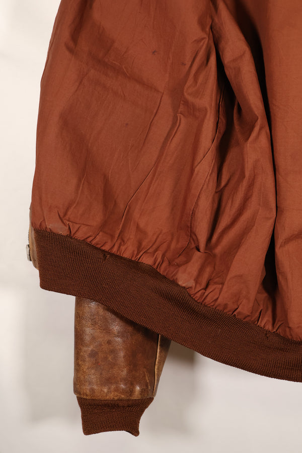 ทศวรรษ 1940 ขนาด 42 USAAF A-2 แจ็คเก็ตบิน Rough Wear Clothing Co. สินค้ามือสอง