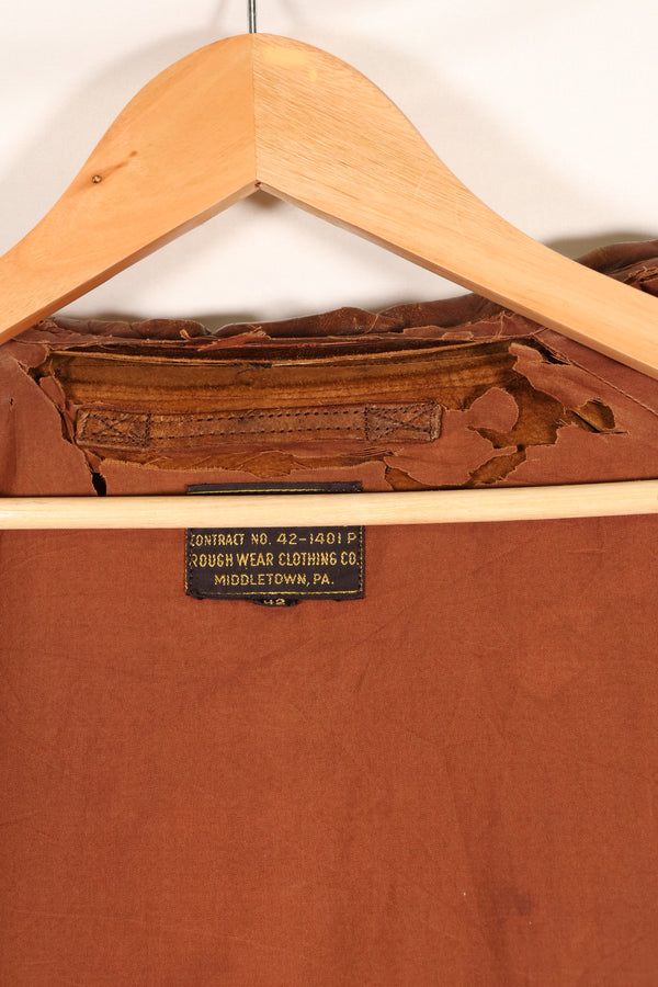 ทศวรรษ 1940 ขนาด 42 USAAF A-2 แจ็คเก็ตบิน Rough Wear Clothing Co. สินค้ามือสอง