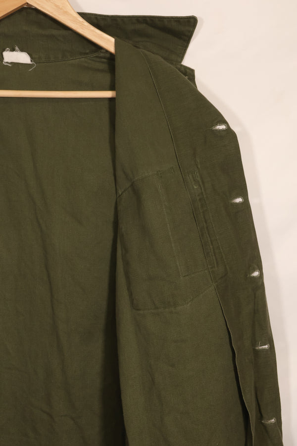 1967年契約　17 1/2 × 36 USMC　アメリカ海兵隊　半袖　OG-107 ユーティリティシャツ　中古品　大きめサイズ