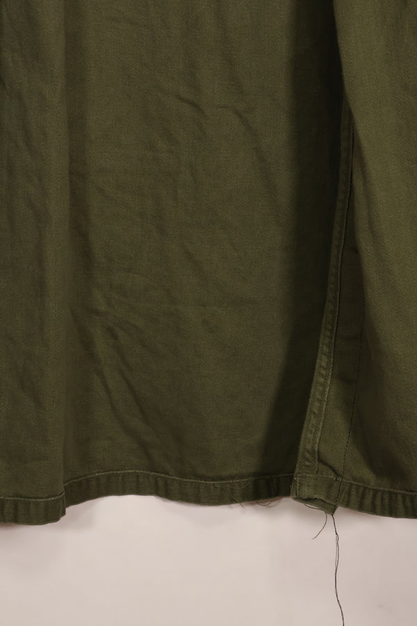 1967年契約　17 1/2 × 36 USMC　アメリカ海兵隊　半袖　OG-107 ユーティリティシャツ　中古品　大きめサイズ