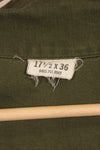 1967年契約　17 1/2 × 36 USMC　アメリカ海兵隊　半袖　OG-107 ユーティリティシャツ　中古品　大きめサイズ