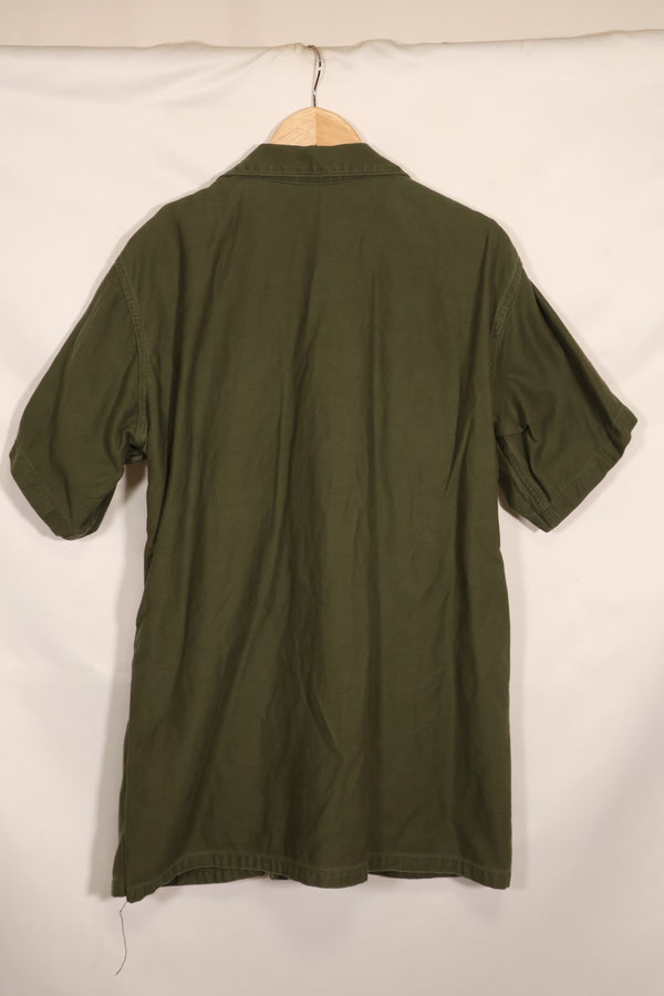 1967年契約　17 1/2 × 36 USMC　アメリカ海兵隊　半袖　OG-107 ユーティリティシャツ　中古品　大きめサイズ