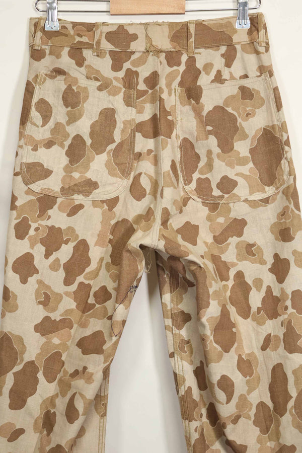 1940年代　アメリカ海兵隊　P-42　フロッグスキン迷彩パンツ ローカル改造あり　状態良い　中古品