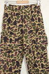 1960s CIDG Beogum camouflage pants, locally made, frogskin camouflage, used.