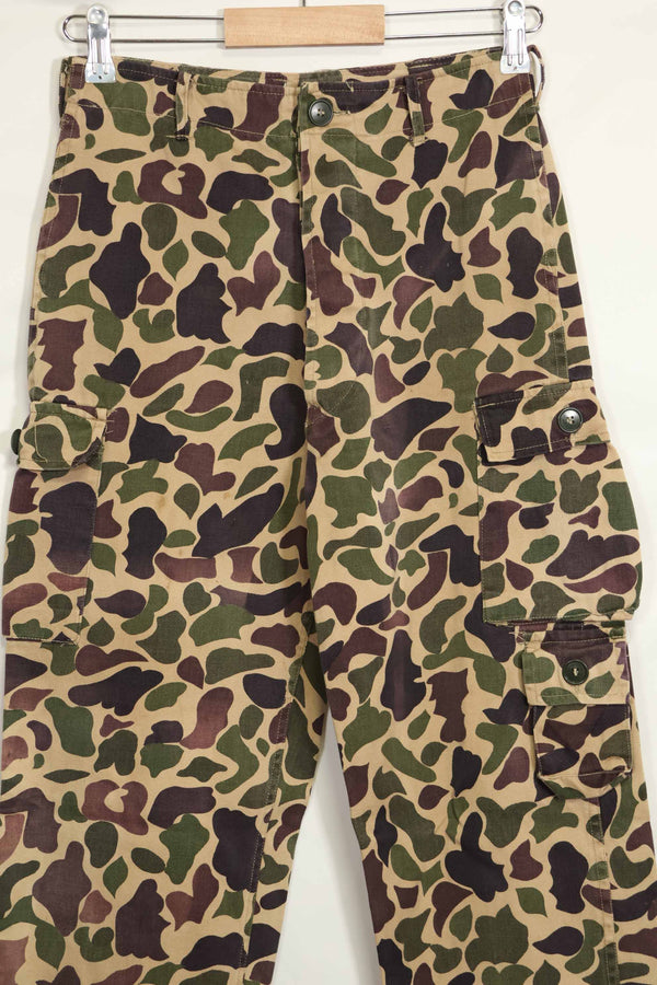1960s CIDG Beogum camouflage pants, locally made, frogskin camouflage, used.