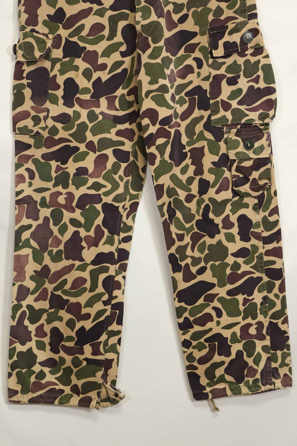 1960s CIDG Beogum camouflage pants, locally made, frogskin camouflage, used.
