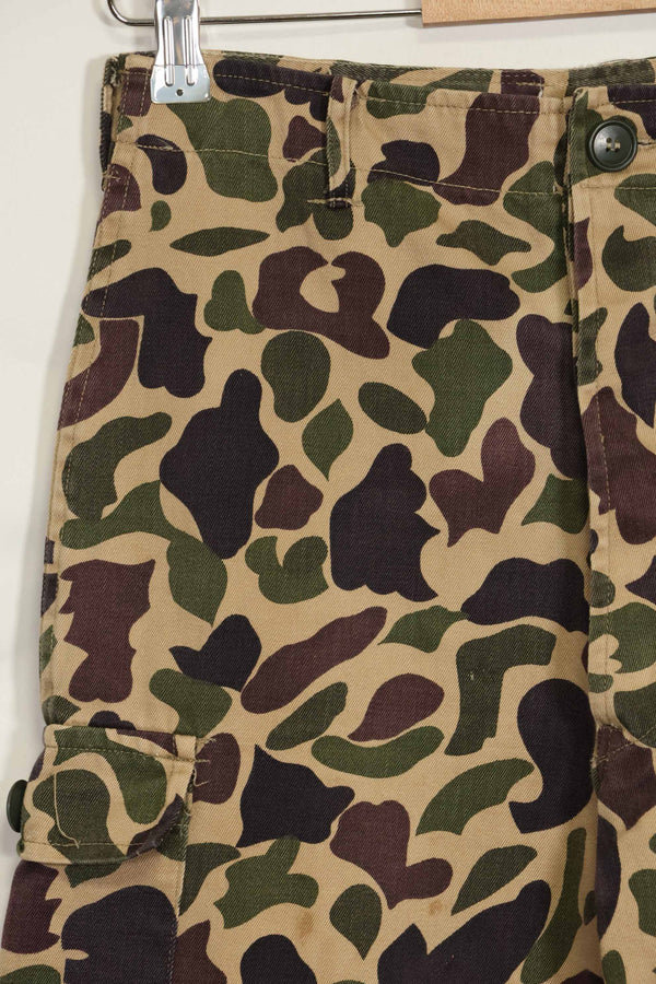 1960s CIDG Beogum camouflage pants, locally made, frogskin camouflage, used.