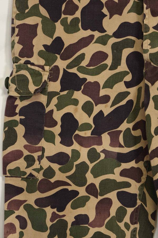 1960s CIDG Beogum camouflage pants, locally made, frogskin camouflage, used.