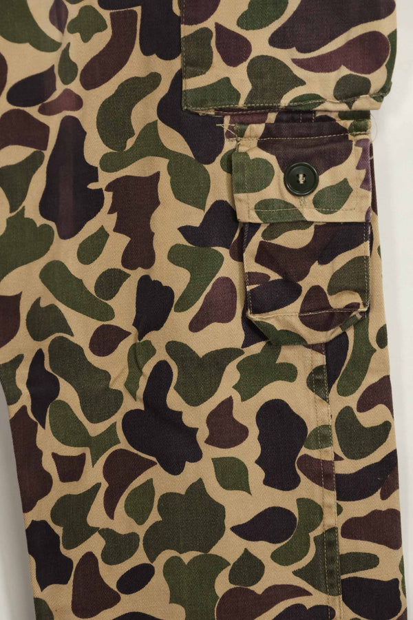 1960s CIDG Beogum camouflage pants, locally made, frogskin camouflage, used.
