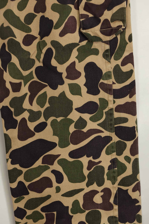 1960s CIDG Beogum camouflage pants, locally made, frogskin camouflage, used.