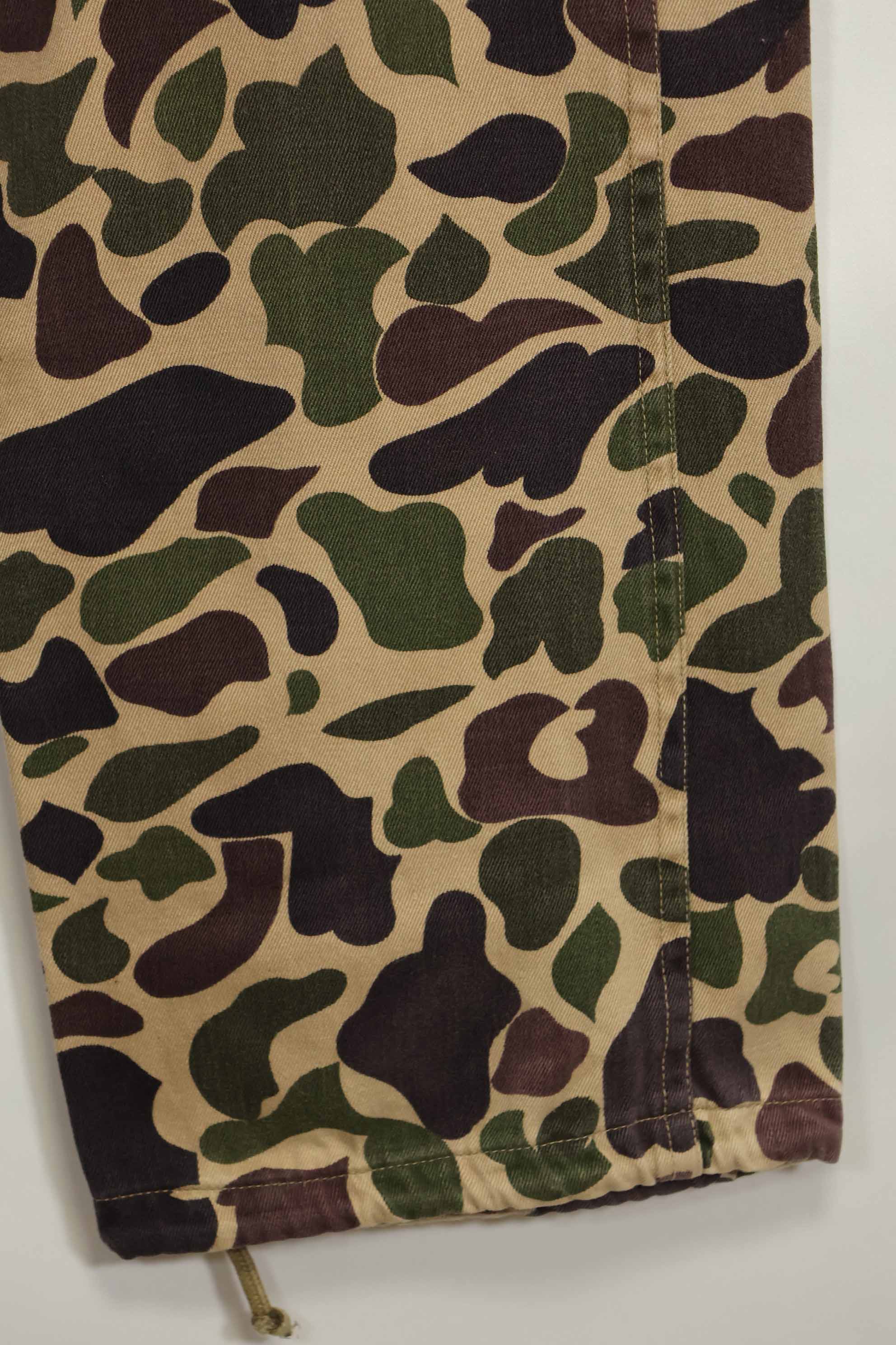 1960s CIDG Beogum camouflage pants, locally made, frogskin camouflage, used.