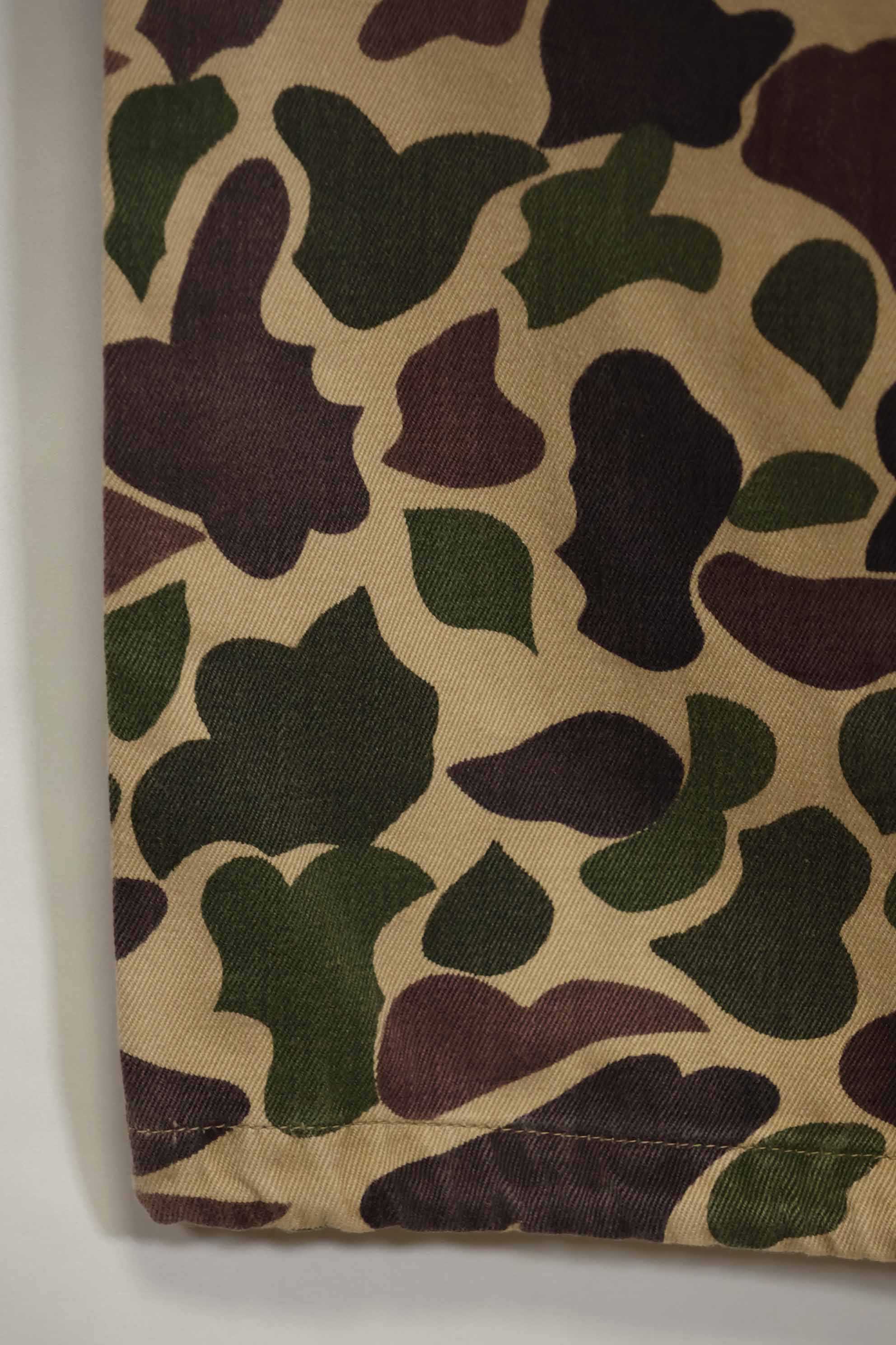 1960s CIDG Beogum camouflage pants, locally made, frogskin camouflage, used.