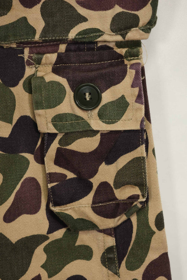 1960s CIDG Beogum camouflage pants, locally made, frogskin camouflage, used.