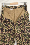 1960s CIDG Beogum camouflage pants, locally made, frogskin camouflage, used.