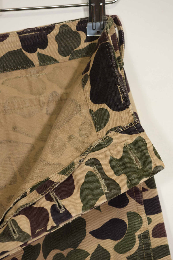 1960s CIDG Beogum camouflage pants, locally made, frogskin camouflage, used.
