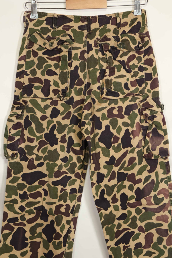1960s CIDG Beogum camouflage pants, locally made, frogskin camouflage, used.