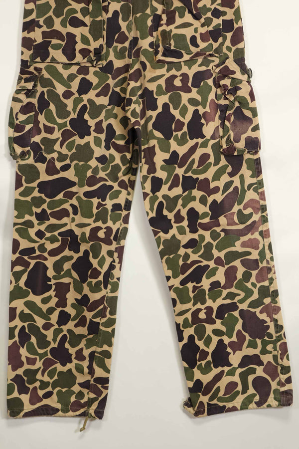1960s CIDG Beogum camouflage pants, locally made, frogskin camouflage, used.