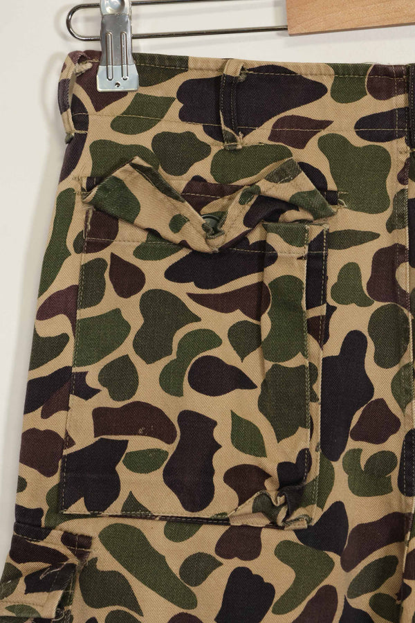 1960s CIDG Beogum camouflage pants, locally made, frogskin camouflage, used.