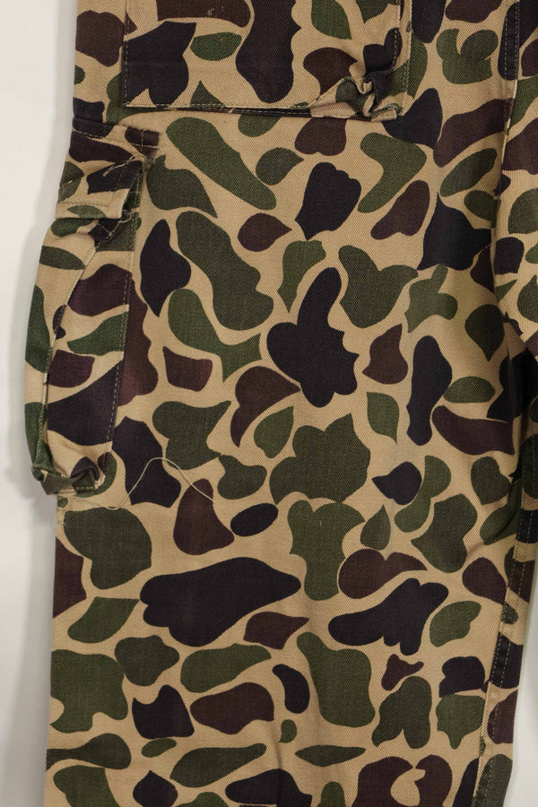 1960s CIDG Beogum camouflage pants, locally made, frogskin camouflage, used.