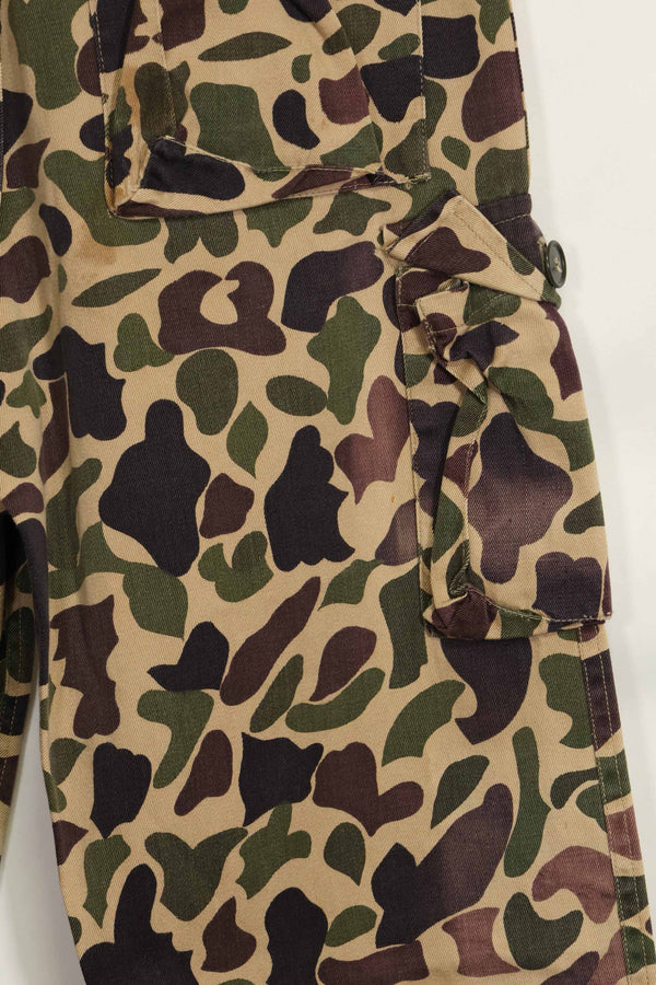 1960s CIDG Beogum camouflage pants, locally made, frogskin camouflage, used.