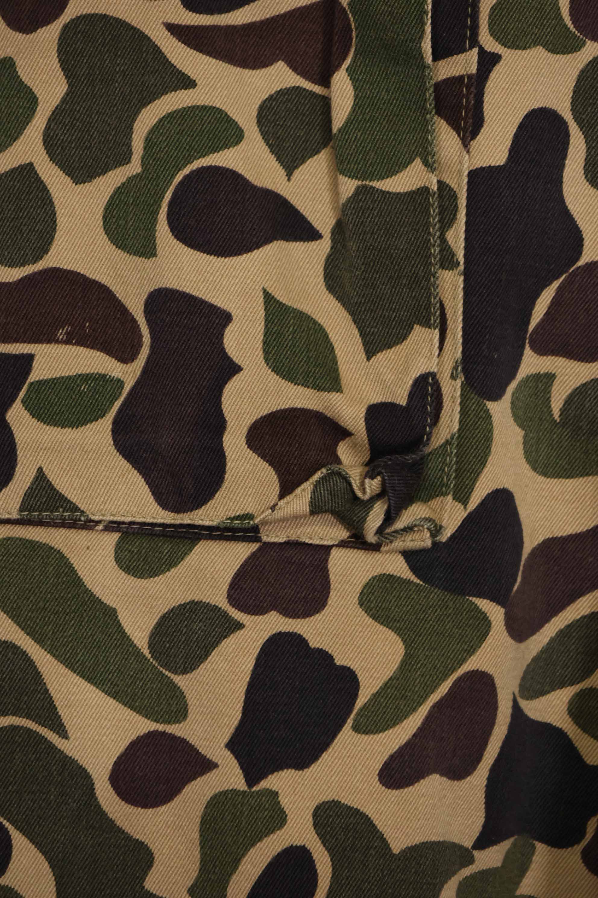 1960s CIDG Beogum camouflage pants, locally made, frogskin camouflage, used.