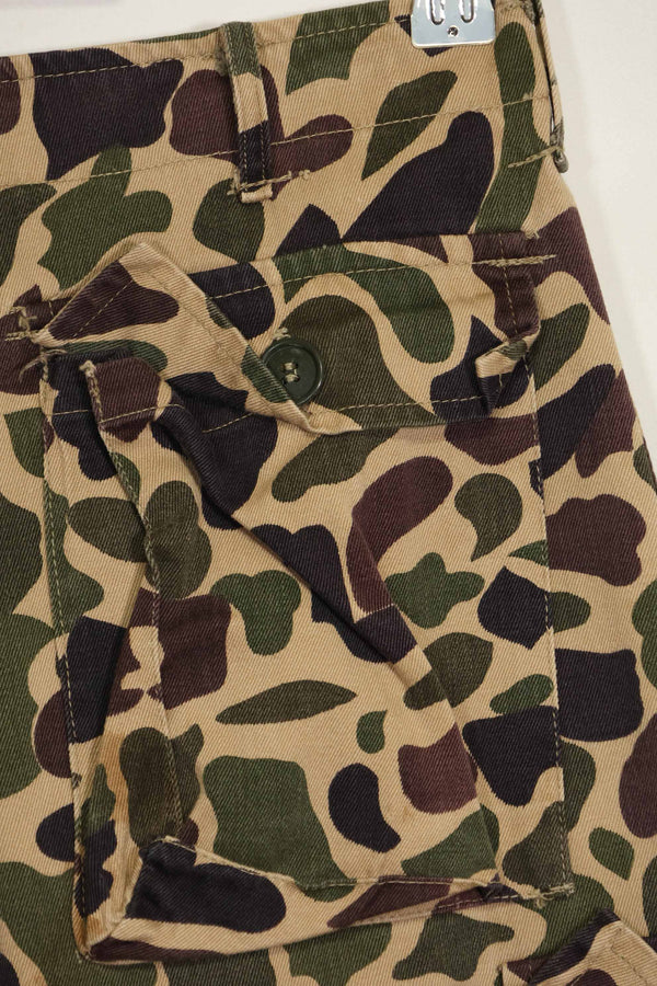 1960s CIDG Beogum camouflage pants, locally made, frogskin camouflage, used.