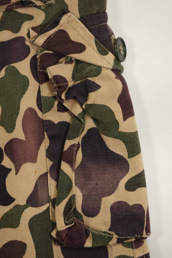 1960s CIDG Beogum camouflage pants, locally made, frogskin camouflage, used.