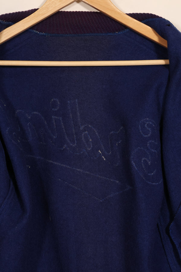 Estimated late 1940s-50s US Army pilot's personal stadium jacket, used, Erding Air Force Base.