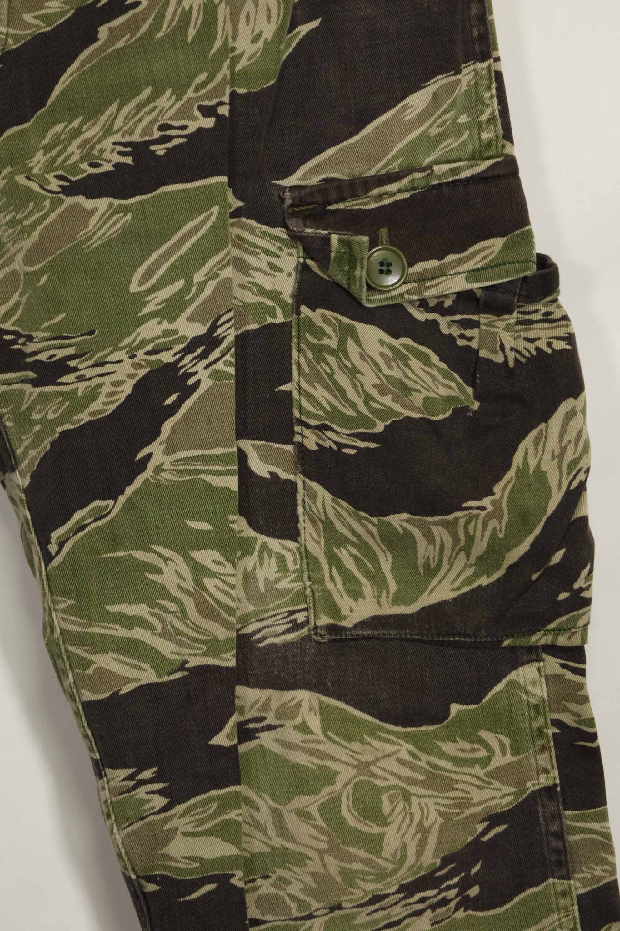 1960's Okinawa Tiger Tiger Stripe Pants US Cut Larger Pants Used