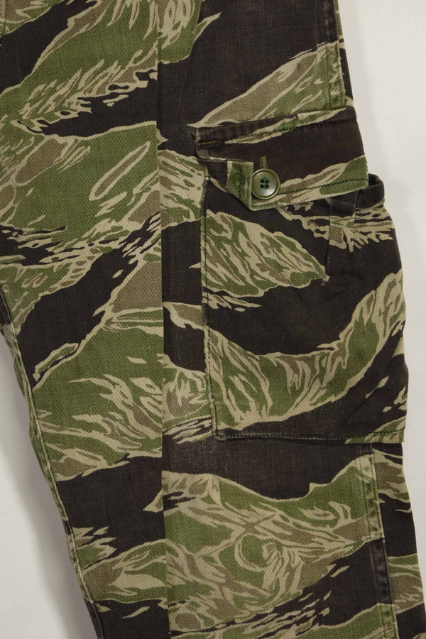 1960's Okinawa Tiger Tiger Stripe Pants US Cut Larger Pants Used