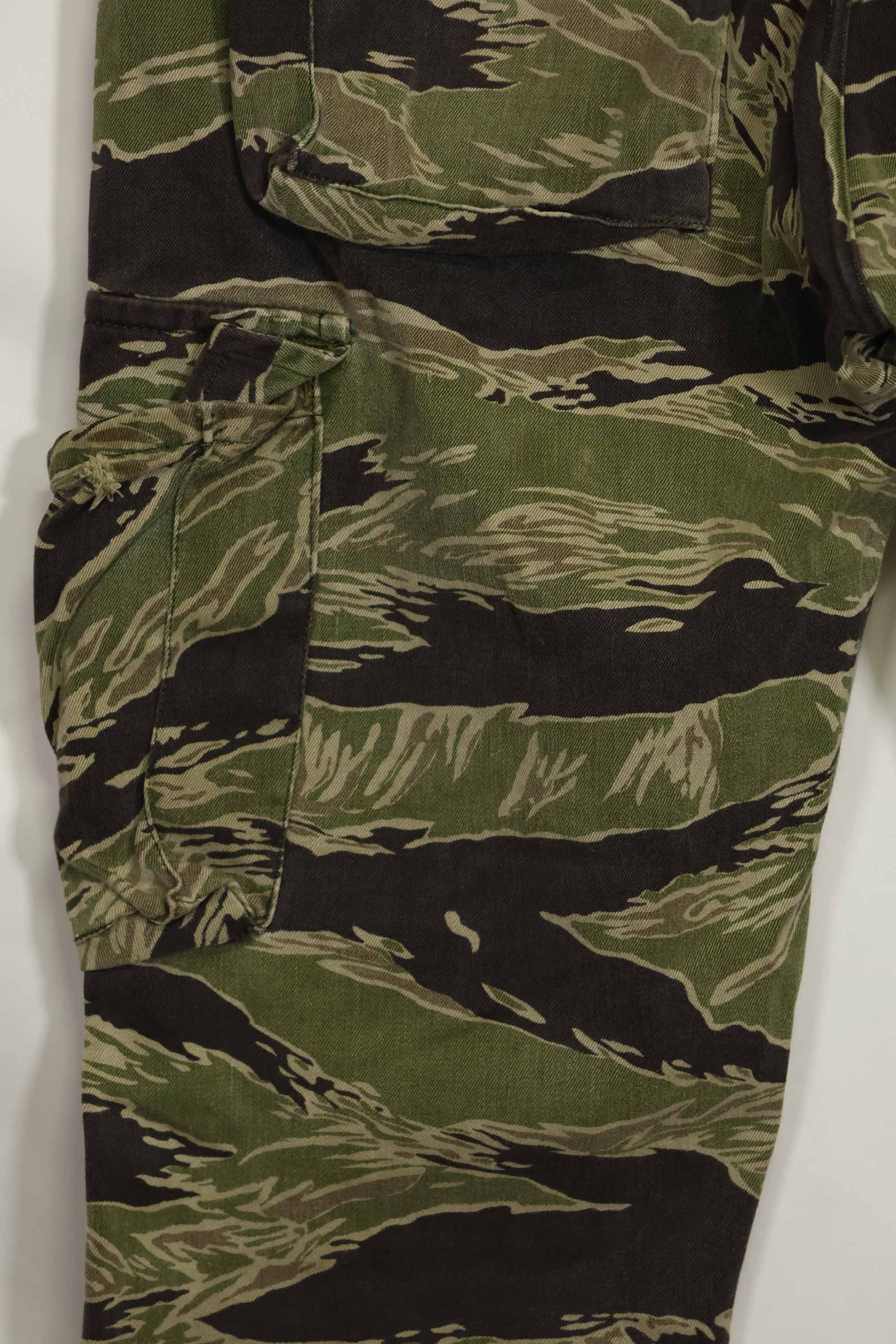 1960's Okinawa Tiger Tiger Stripe Pants US Cut Larger Pants Used