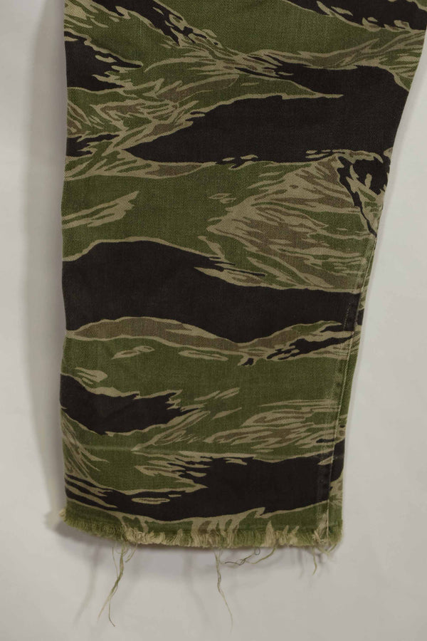 1960's Okinawa Tiger Tiger Stripe Pants US Cut Larger Pants Used