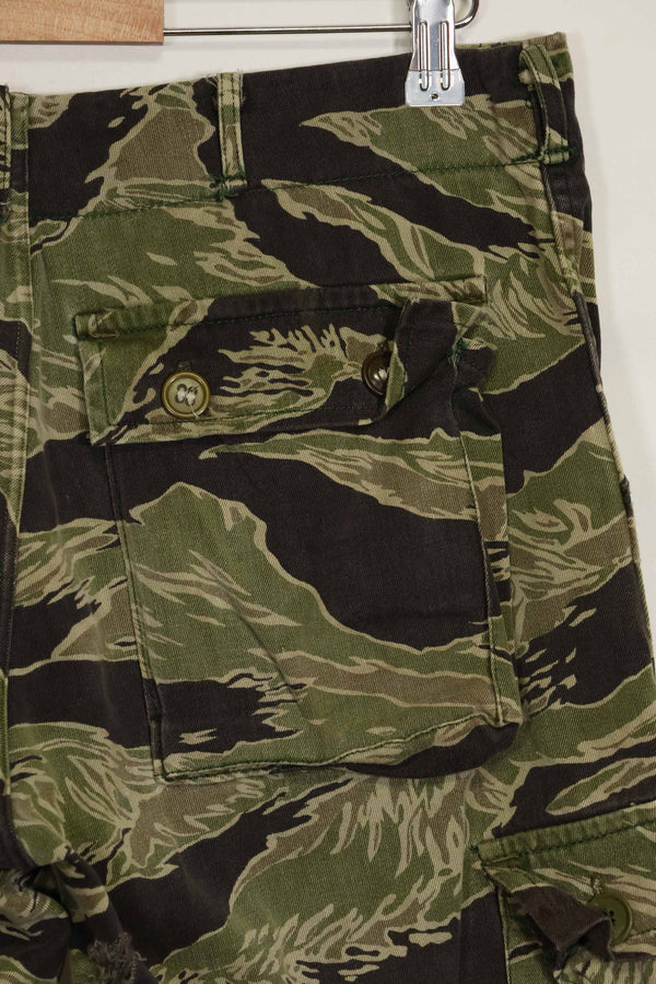 1960's Okinawa Tiger Tiger Stripe Pants US Cut Larger Pants Used