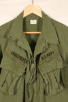 1968 Contract, M-R, 4th Model Jungle Fatigue Jacket, USN, Short-Sleeve Custom, Used
