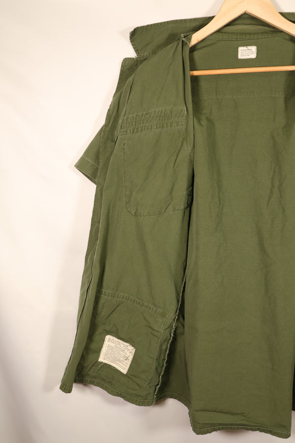 1968 Contract, M-R, 4th Model Jungle Fatigue Jacket, USN, Short-Sleeve Custom, Used