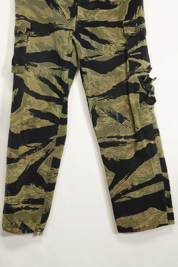 1960s Fat Tiger Tiger Stripe Pants Asian Cut Used