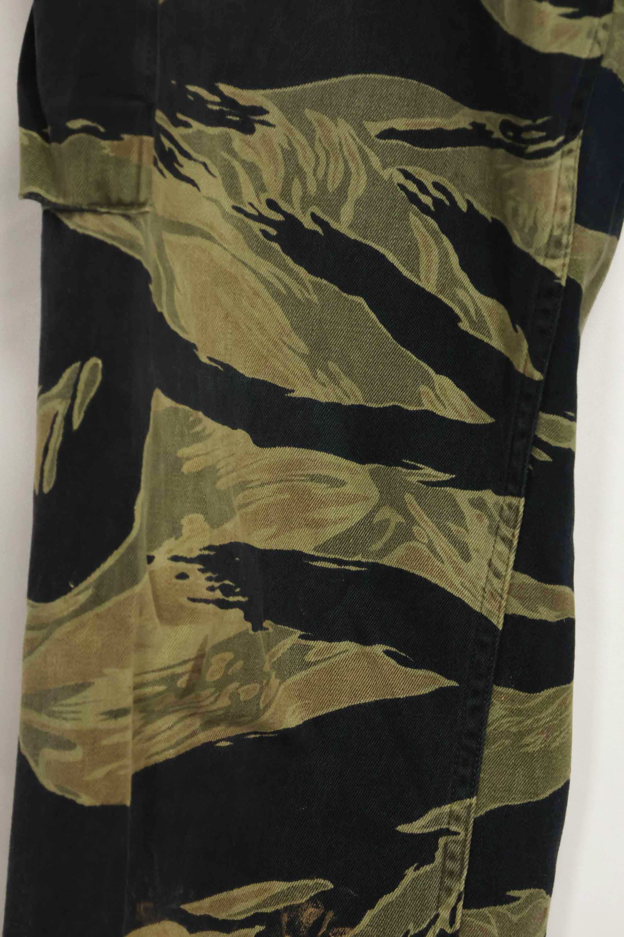 1960s Fat Tiger Tiger Stripe Pants Asian Cut Used