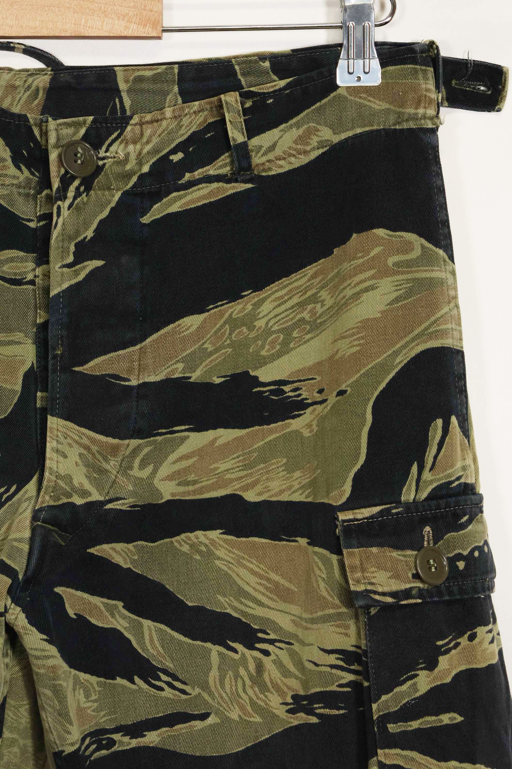 1960s Fat Tiger Tiger Stripe Pants Asian Cut Used